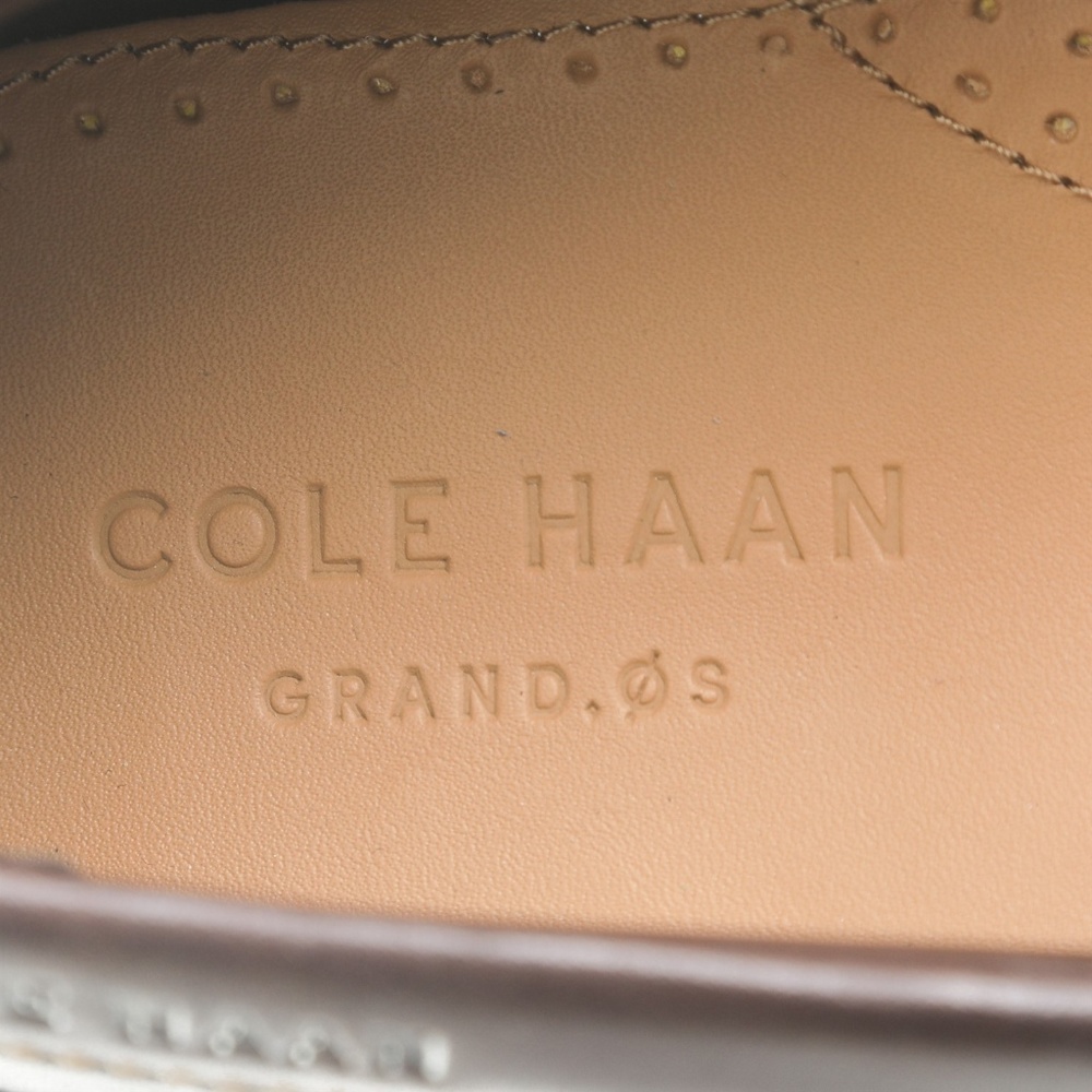 Cole Haan Grand OS Brown Leather Penny Loafers - Picture 5 of 7